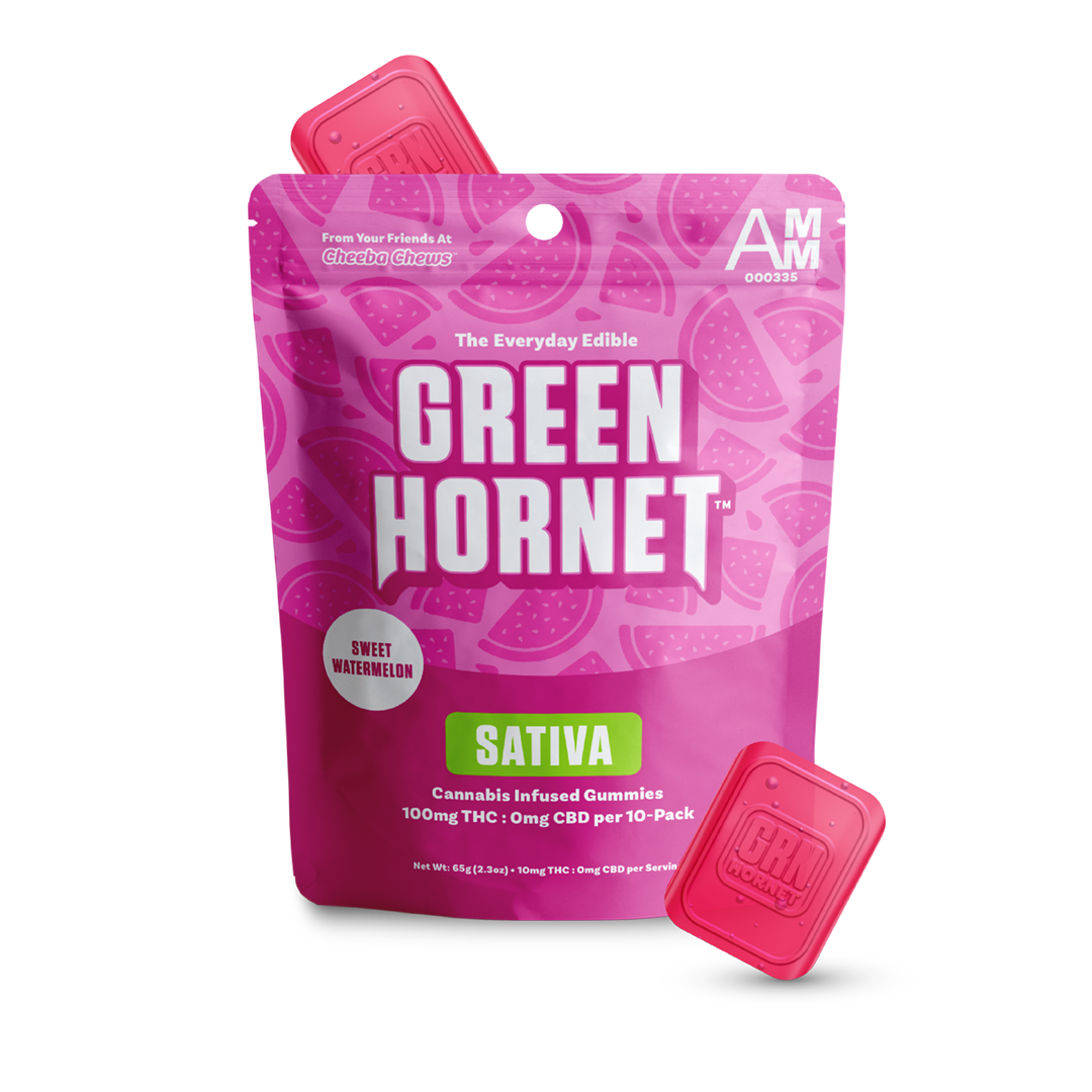 green hornet gummies watermelon sativa 100mg green hornet gummies watermelon sativa 100mg