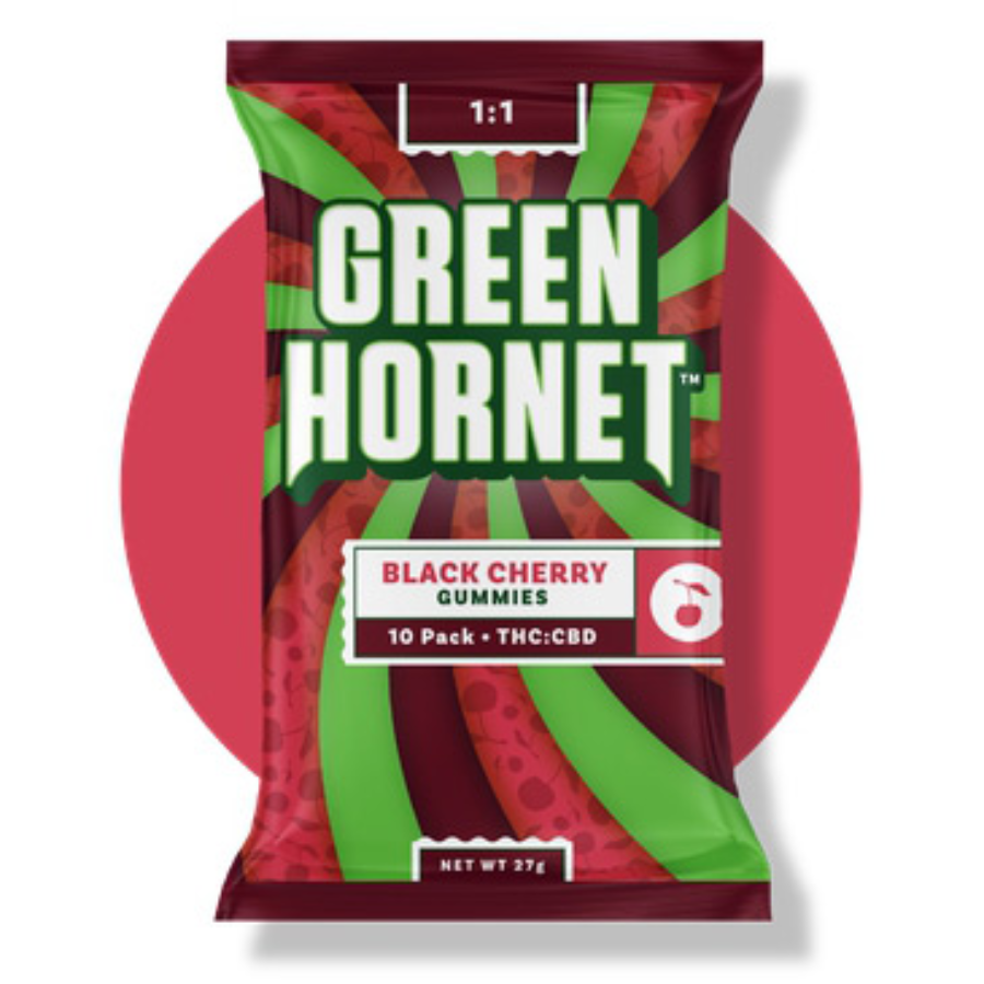 green hornet gummy black cherry 1:1 100mg green hornet gummy black cherry 1:1 100mg